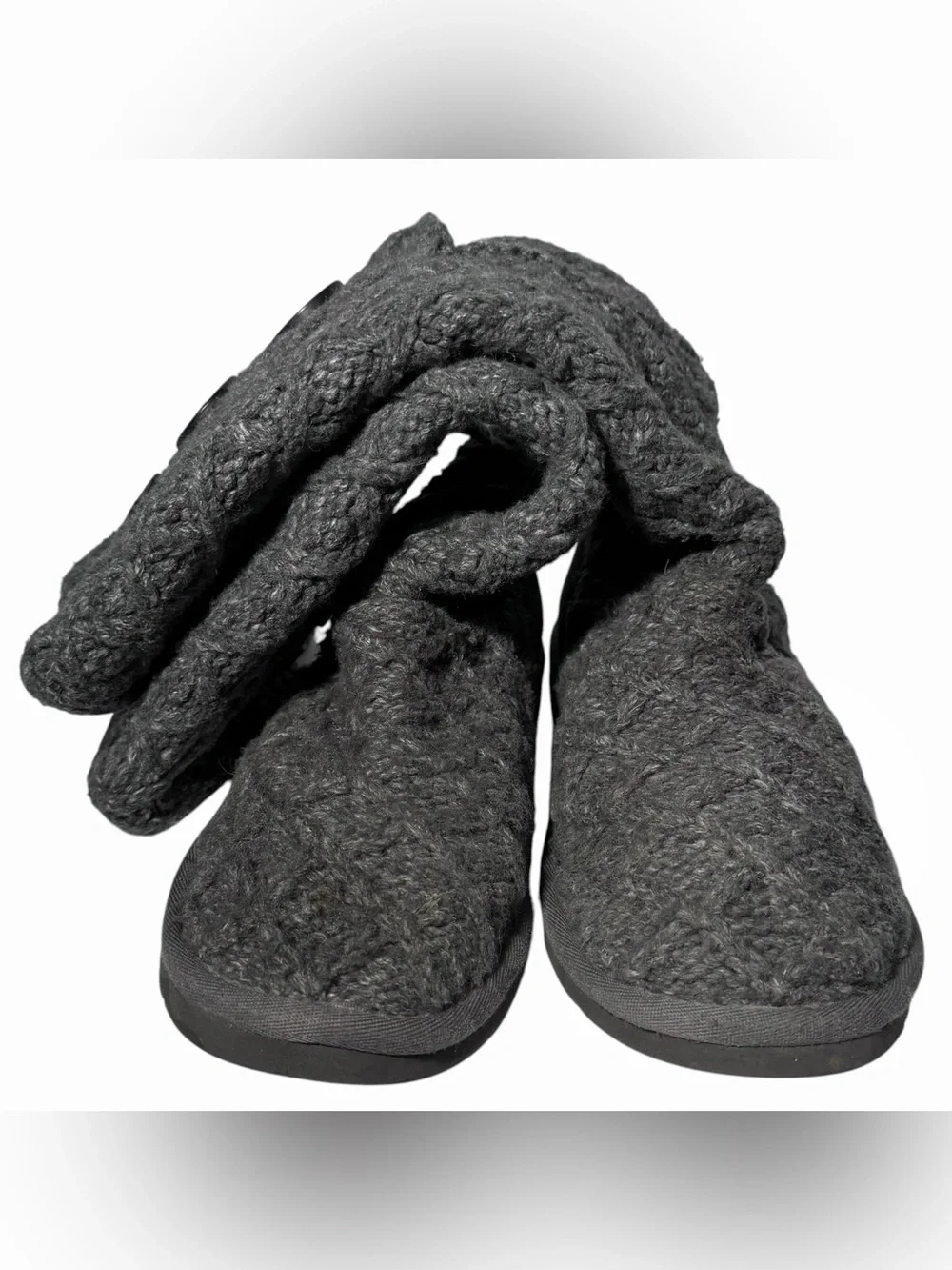 Ugg Boots 6 Lattice Cardy Cable Knit Gray